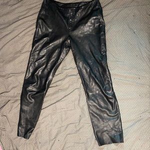 Banana Republic black leather pants sz 10